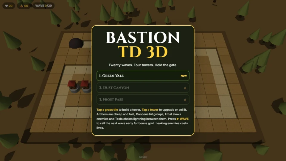 Bastion TD 3D cover