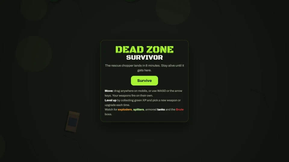 Dead Zone Survivor cover