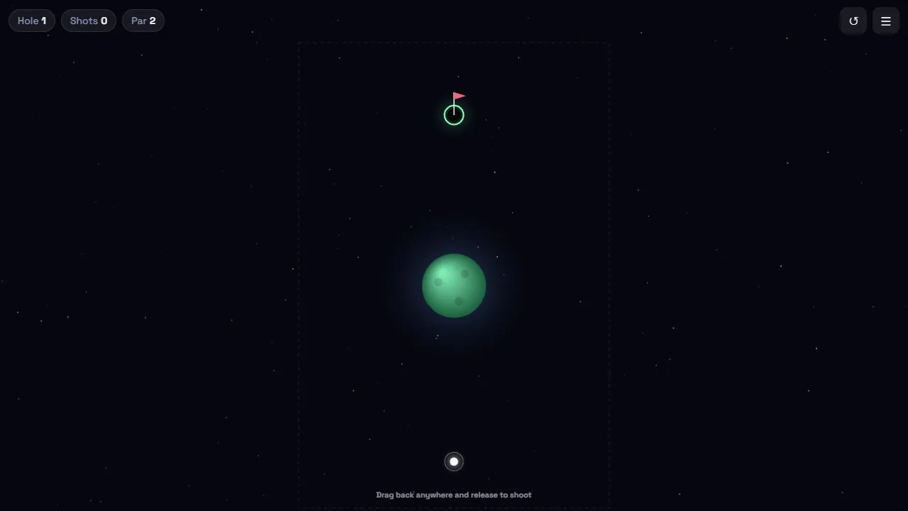 Gravity Golf screenshot 1