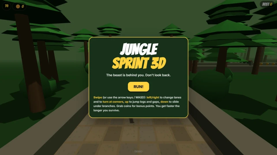 Jungle Sprint 3D cover