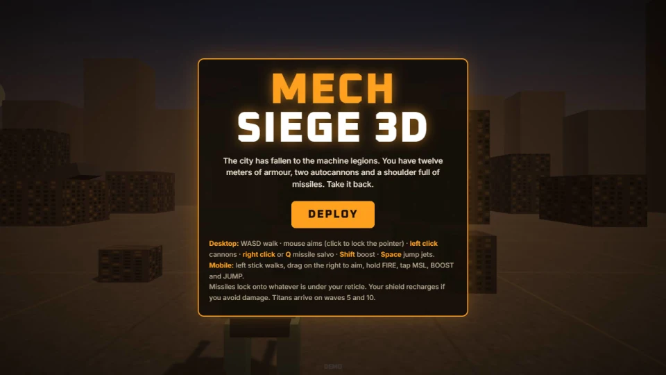 Mech Siege 3D cover
