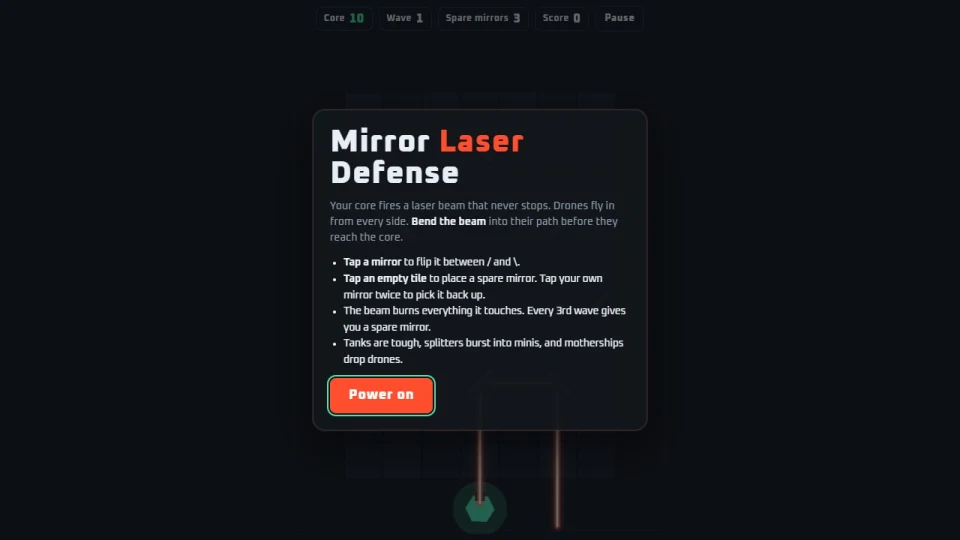 Mirror Laser Defense cover