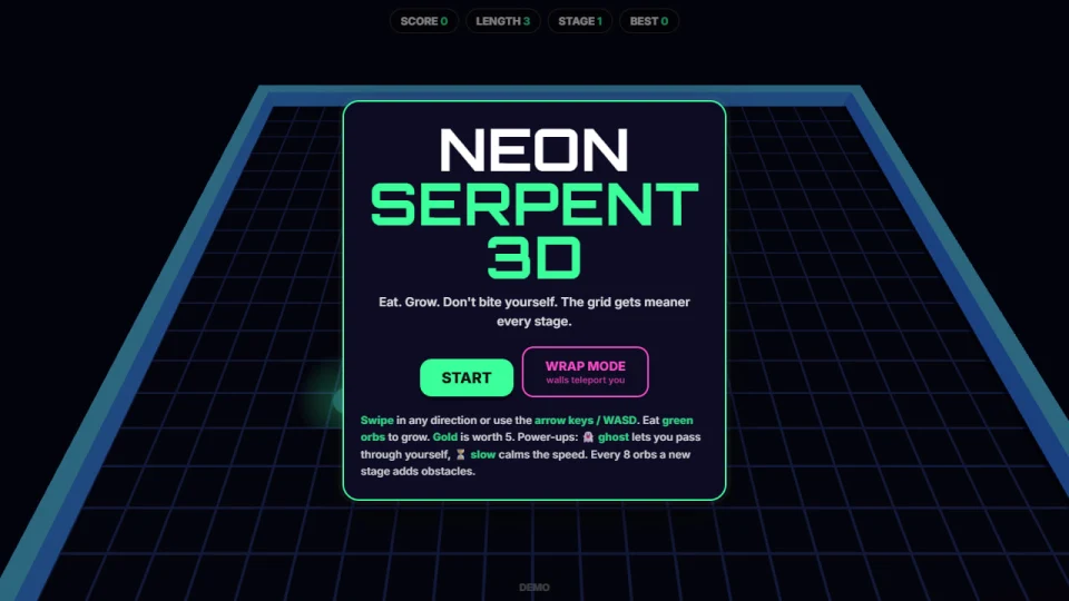 Neon Serpent 3D cover