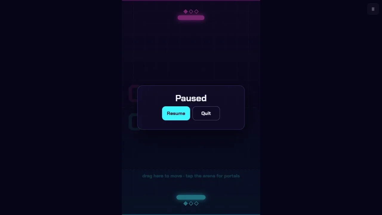 Portal Pong screenshot 1