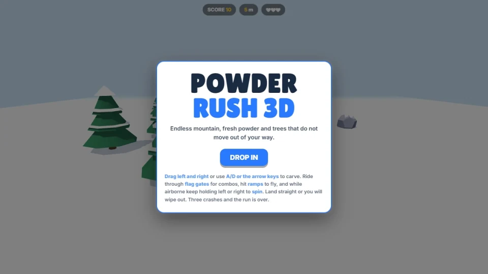 Powder Rush 3D cover