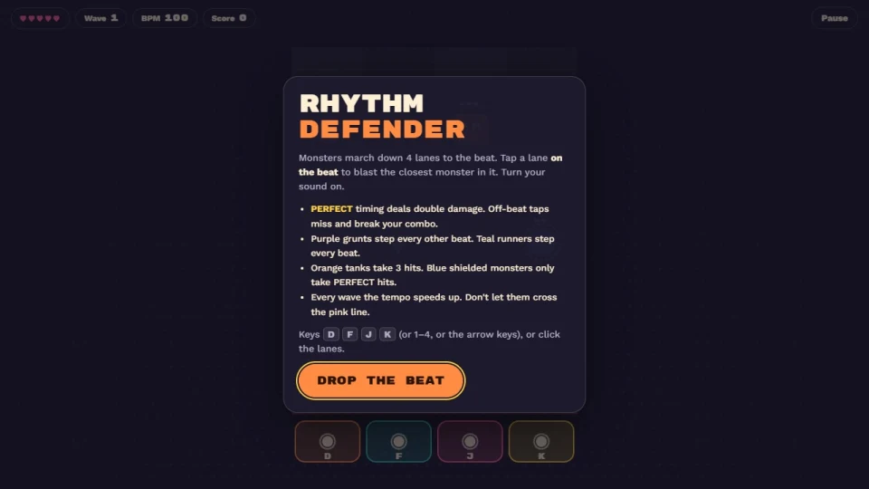 Rhythm Defender cover