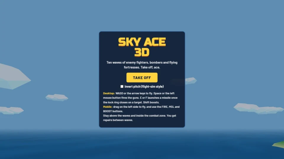 Sky Ace 3D cover