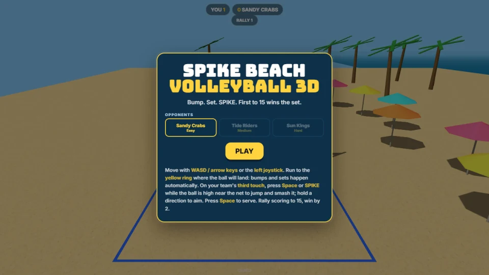Spike Beach Volleyball 3D cover