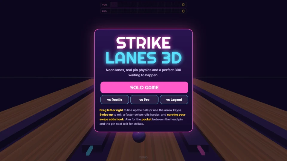 Strike Lanes 3D cover