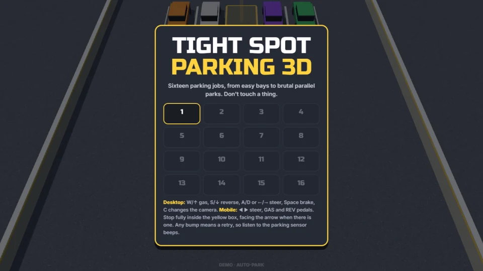 Tight Spot Parking 3D cover