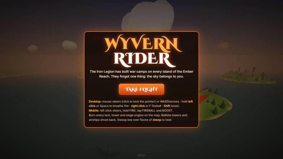 Wyvern Rider 3D cover
